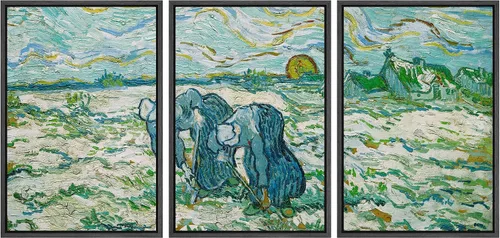 Vista 68 de wall26 Lienzo enmarcado para pared, juego de arte con flores de almendra de Vincent Van Gogh, naturaleza, ilustraciones de área silvestre, bellas