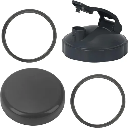 Vista 7 de 2 piezas de repuesto para licuadora Nutribullet tapas, 1 tapa plana y 1 tapa abatible para llevar Nutribullet de 600 W y 900 W 18/24/32 onzas