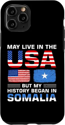 Vista 27 de iPhone 16 USA Flag America Somalia Flag Somalian Roots Country Case