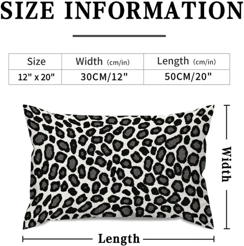 Vista 3 de ArogGeld Funda de cojín con estampado de guepardo negro, estampado de leopardo, animal, decoración de granja, funda de almohada para oficina, coche