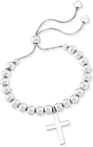 Vista 3 de Ross-Simons Pulsera bolo de plata de ley italiana, Plata de ley, no conocido