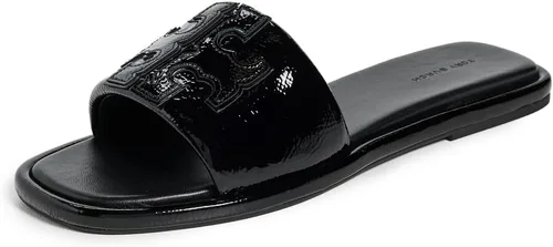 Vista 7 de Tory Burch Sandalias deportivas Double T para mujer Bourbon Miele/Oro