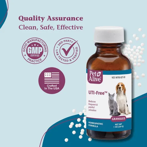 Vista 7 de PetAlive Gránulos libres de UTI Tratamiento natural de infecciones urinarias, reduce el goteo y los accidentes, la incontinencia, alivia