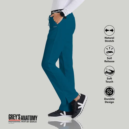 Vista 5 de Grey's Anatomy Classic Aubrey - Pantalones médicos con 3 bolsillos Bahama