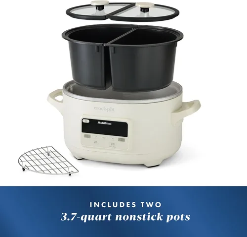 Vista 6 de Crock-Pot MultiMeal Multicooker y olla de cocción lenta programable con función de horneado Leche de avena