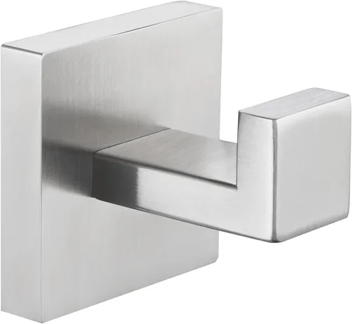 Vista 19 de Gancho para Toalla Angle Simple Negro y Oro, Gancho de Baño Cuadrado de Acero Inoxidable 304 para Pared SUS304 acero inoxidable, soporte