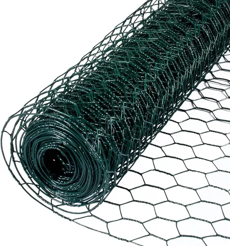 Vista 6 de YardGard Red hexagonal galvanizada de las aves de corral de la capa del PVC
