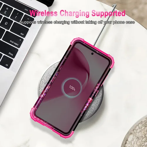 Vista 8 de Casetego Compatible con Galaxy S22 5G Funda, Cubierta Protectora de Cuerpo Completo de Tres Capas Resistente y Resistente a los Golpes con Efecto