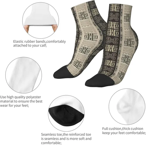 Vista 6 de DKJlitter Unisex Ankle Socks, Padded Athletic Quarter Socks Fashion Running Casual Socks