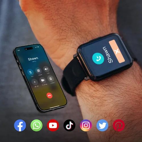 Vista 6 de Spade & Co Health Smartwatch 2 - Monitor de salud y fitness con temperatura corporal, oxígeno en sangre, monitoreo de frecuencia cardíaca