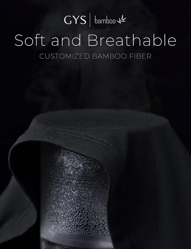 Vista 7 de GYS Pantalones cortos de pijama de bambú para hombre, cómodos pantalones cortos de dormir con bolsillos
