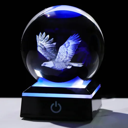 Vista 11 de Movdyka Figura de bola de cristal de mariposa 3D, regalos de mariposas de vidrio para mujeres, mamá, mejores amigas, luz nocturna, estatua