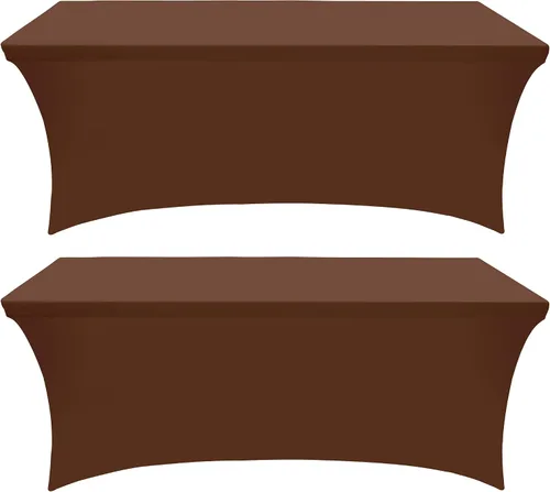 Vista 38 de Utopia Kitchen Mantel rectangular de spándex de 4 pies [1 unidad, negro] 200 GSM elástico, ajustado, lavable y resistente a las arrugas, cubierta