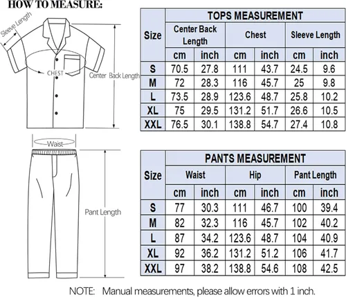 Vista 6 de SWOMOG Conjunto de pijama de satén sedoso para hombre, manga corta, ropa de dormir clásica con botones y pantalones largos