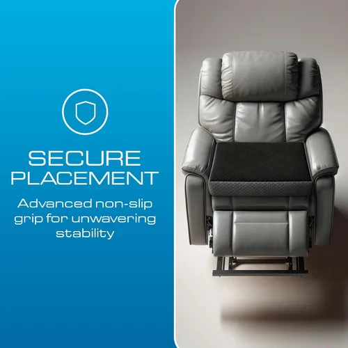 Vista 4 de Kolbs - Cojín reclinable extragrande Elegante funda de terciopelo de 2 tonos (solo asiento)