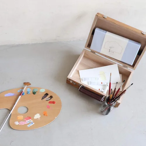Vista 3 de Juegos de pintura 12 tubos de acuarela líquida de pintura pastel, acuarelas de viaje, juego de acuarela guache gauche gouche diseño de paleta