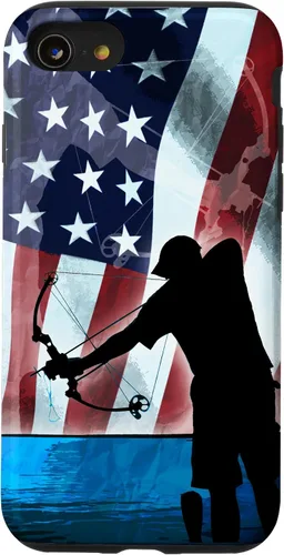 Vista 18 de Bowfishing American Flag Bow Hunting for Fish bowfisher Case for iPhone 17