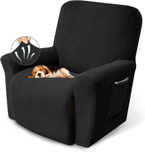Vista 8 de KEKUOU Fundas para sillón reclinable, fundas para sillón reclinable Lazy Boy, fundas elásticas para sofá, 1 pieza de protector de muebles con parte