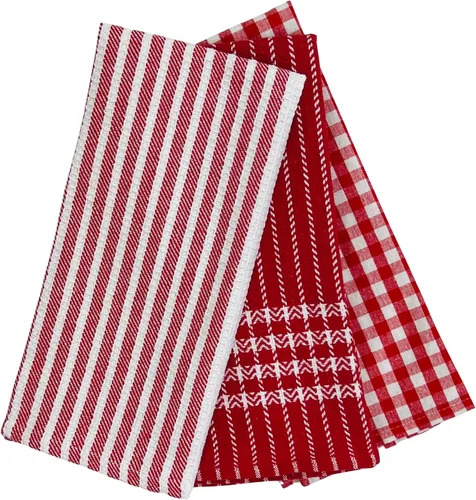 Vista 8 de Diamond Weave - Juego de 4 paños de cocina neutros sólidos, 100 % algodón, secado suave, ultra absorbente, juego de 4 multiusos, para uso diario