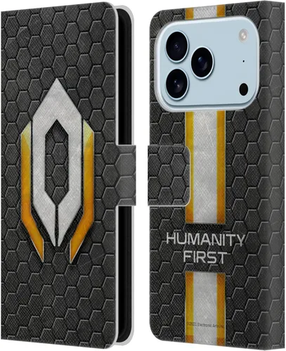 Vista 24 de Head Case Designs Funda de piel con licencia oficial de EA Bioware Mass Effect Cerberus Logo Graphics tipo cartera compatible con Apple iPhone 11
