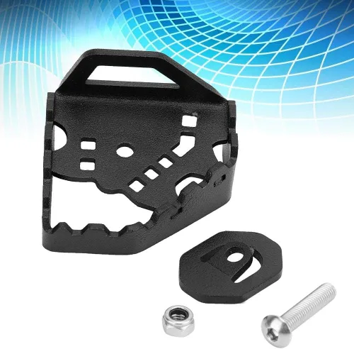 Vista 5 de Fydun Freno Agrandar Peda, Palanca de freno trasero Agrandar Pedal para CRF1000L Africa Twin Sports 14-18 (negro)