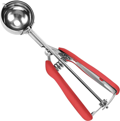 Vista 23 de HOMURE H Cookie Scoop 8 Tablespoon, 4 oz Ice Cream Scoop with Trigger Negro