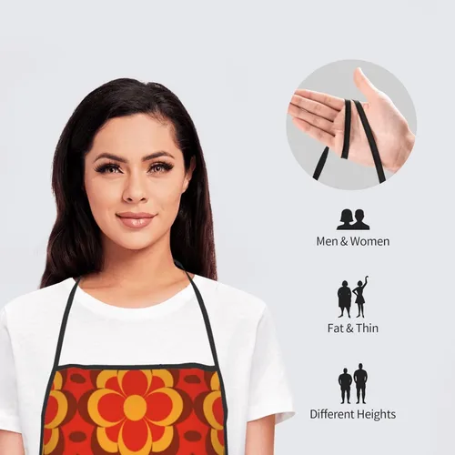 Vista 3 de Delantal del Mes de la Herencia Americana Filipina para mujeres y hombres, para hornear a la parrilla, jardinería, cocina, aseo, barbacoa, cocina