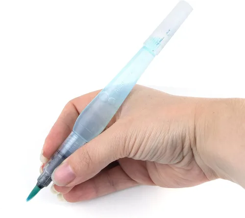Vista 4 de Pentel Japan Aquash Waterbrush - Pincel de agua, punta mediana