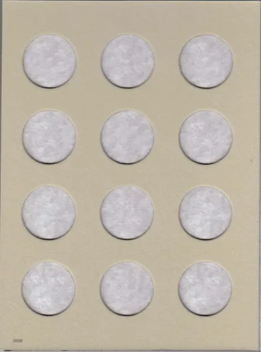 Vista 2 de H.E. Harris & Co. - Carpeta moderna de medio dólar en blanco #2698