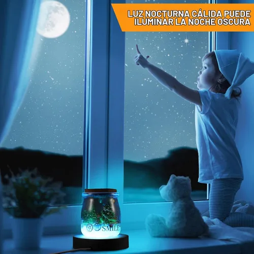 Vista 5 de 2 piezas de base de luz LED de madera, base de exhibición LED para arte de vidrio, cristal, resina acrílica, 16 luces USB de colores con control
