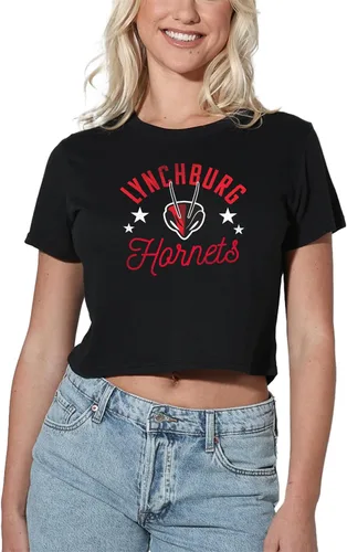 Vista 119 de Colección oficial de camisetas con diseño de mascota desgastada para mujer, color negro Grizzlies del estado de Adams