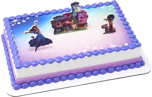 Vista 7 de DecoSet® Disney Encanto Cake Topper, kit de decoración de tartas, juego de 3 piezas