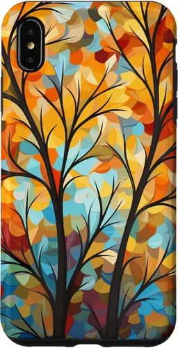 Vista 11 de Otoño y otoño, hojas coloridas, otoño color árbol caso para iPhone 16