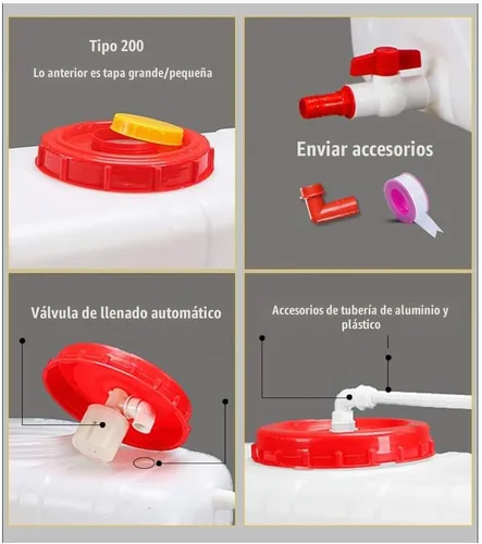 Vista 3 de Contenedor de agua 25L/45L/80L/110L/160L/200L Espesamiento de plástico blanco de grado alimenticio Tanque de almacenamiento rectangular Cubo de agua