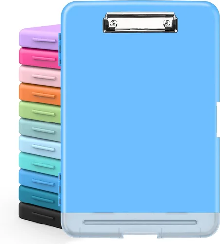 Vista 12 de Sooez Portapapeles con almacenamiento, tableros de clip de alta capacidad de 8.5 x 11 pulgadas con almacenamiento, carpeta de portapapeles