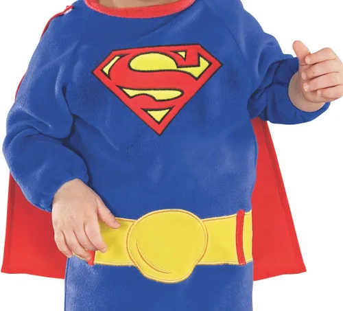 Vista 2 de Rubie's Superman Classic BabyToddler Costume Romper with Removable Cape
