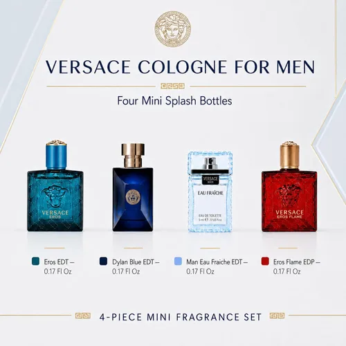 Vista 2 de Versace Set de regalo mini de 4 piezas para hombre