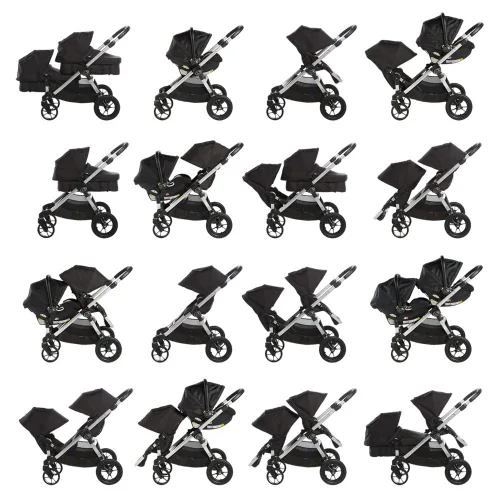 Vista 3 de Baby Jogger City Select Single - Marco plateado - Carbono