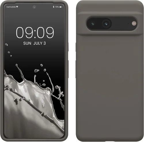 Vista 46 de kwmobile Funda compatible con Google Pixel 7 - Funda de silicona TPU con acabado suave - Piedra antigua