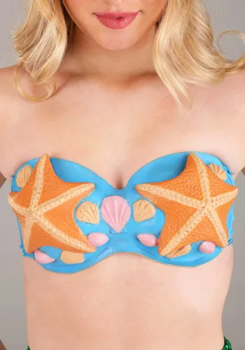Vista 4 de Sostén de Conchas Marinas para Mujer Multicolor
