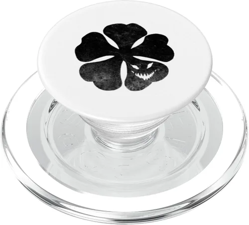 Vista 8 de PopSockets de trébol negro estándar PopGrip