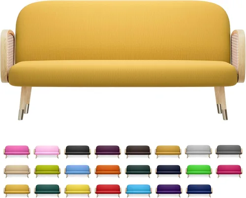 Vista 13 de MoNiBloom Funda para futón de tamaño Queen, elástica, sin brazos, funda para sofá sin brazos, protector de muebles, duradera y lavable, con Cereza
