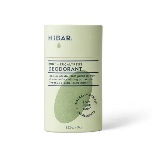 Vista 14 de HiBAR - Desodorante de bergamota y cedro - Sin plástico - Sin aluminio - 1 Desodorante natural, protección durante todo el día, con cera de semillas