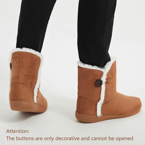 Vista 7 de Home Slipper Pantuflas de invierno cálidas de espuma viscoelástica para mujer