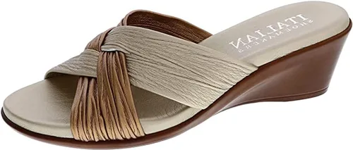 Vista 10 de ITALIAN Shoemakers Sandalias de cuña Saylor para mujer Negro Multi