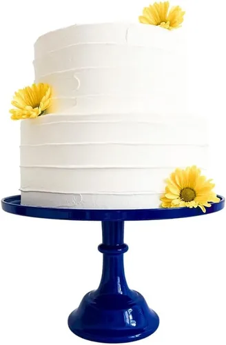 Vista 13 de [Usado] Soporte de plástico negro de 11 pulgadas para tartas Soporte de melamina para pasteles de boda Bonitos soportes para pasteles para mesa