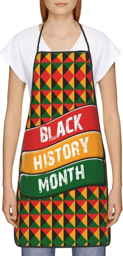 Vista 2 de I Am Black History Mes Delantal Ajustable Adulto Chef Cocina Babero Para Cocinar Hornear