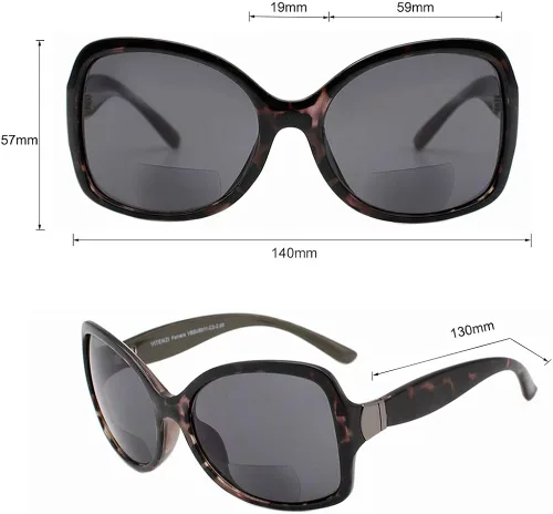 Vista 5 de VITENZI Gafas de sol con lectores para mujer gafas de sol de lectura tintadas gafas de sol Bifocales Ferrara M