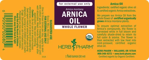 Vista 7 de Herb Pharm Aceite Orgánico Certificado, Árnica, 1 Fl Oz