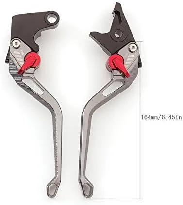 Vista 2 de Palancas de embrague de freno CNC compatibles con FZ1 FAZER 06-2015, FZ8 2011-2019, FZ6R/XJ6 DIVERSION 09-2015, FZ6 FAZER 04-2010, NIKEN/GT
